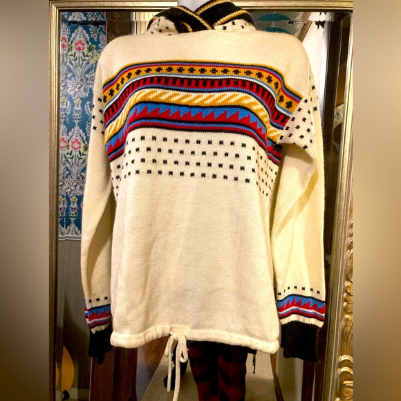 Vintage 70’s front drawstring hooded sweater - Picture 1 of 9